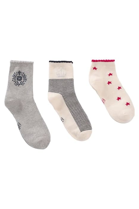 GIRLS’ NAVY/GREY/PINK SOCKS by IKKS