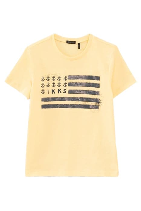 YELLOW REVERSIBLE SEQUIN ORGANIC COTTON T-SHIRT by IKKS