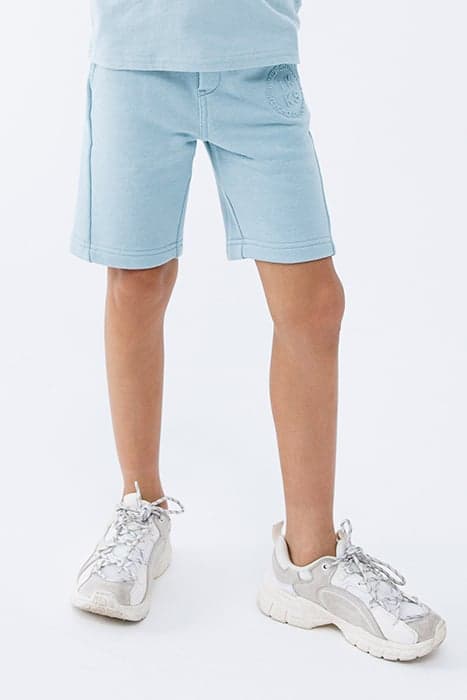 BOYS’ AQUA GREEN BERMUDAS WITH NYLON CHEQUERED POCKET by IKKS