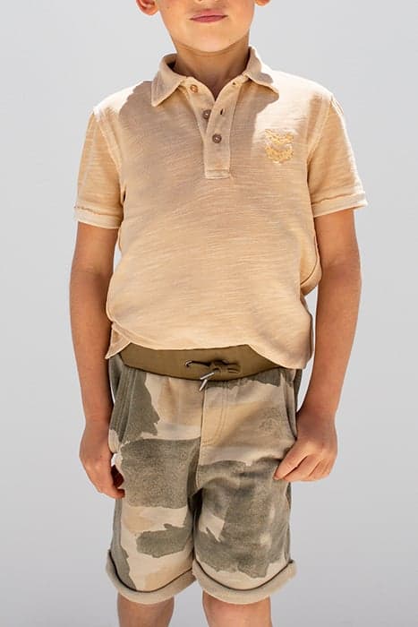 BOYS’ BEIGE CAMOUFLAGE ORGANIC COTTON BERMUDAS by IKKS