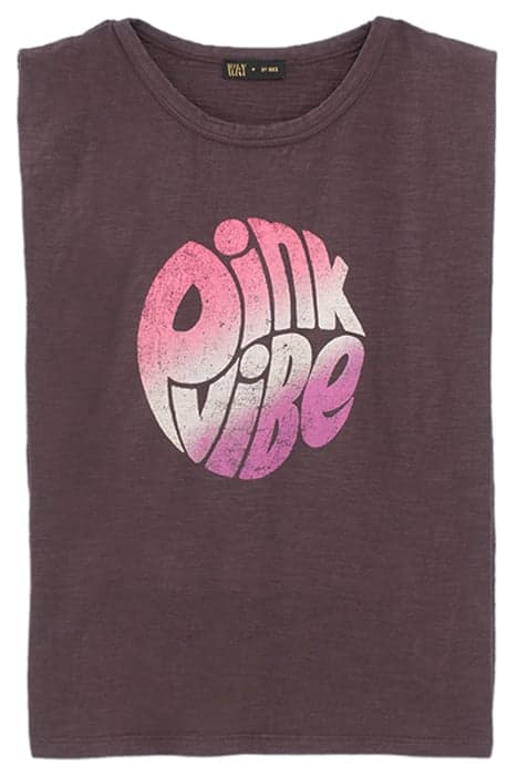 GIRLS’ GREY VINTAGE-VIBE SLOGAN ORGANIC T-SHIRT by IKKS