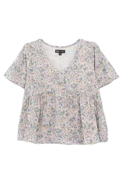 GIRLS’ ECRU FLOWERY PRINT LENZING™ ECOVERO™ BLOUSE by IKKS