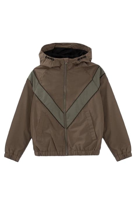 BOYS' KHAKI REFLECTIVE V-SEAM WINDCHEATER by IKKS