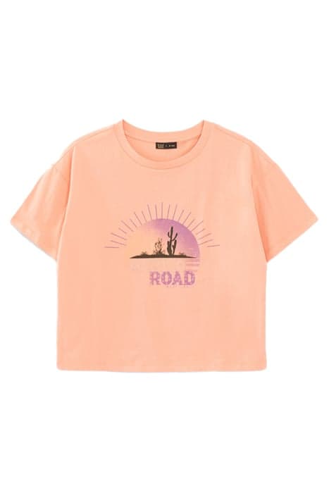 GIRLS’ CORAL SUNSET ORGANIC T-SHIRT by IKKS