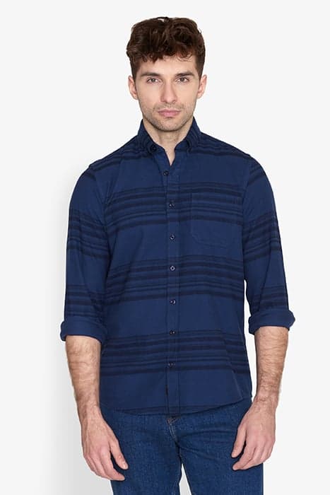 SISERIUS STRIPE FLANNEL STORMY BLUE by Signal