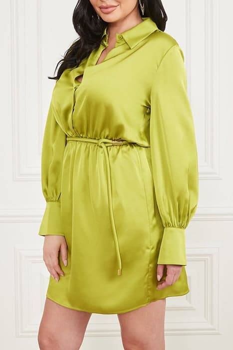 PETRA DRESS SOLID TAKE ROOT GREEN by Marciano by Guess