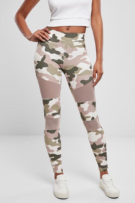 LADIES CAMO TECH MESH LEGGINGS DUSKROSE CAMO by Urban Classics