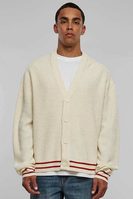 SPORTY BOXY CARDIGAN WHITESAND by Urban Classics