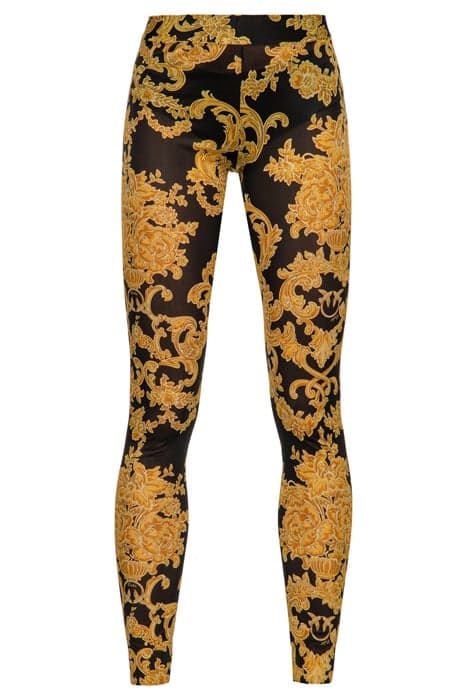 GINSENG 1 LEGGINGS CHARMEUSE S BLACK/GOLD by PINKO