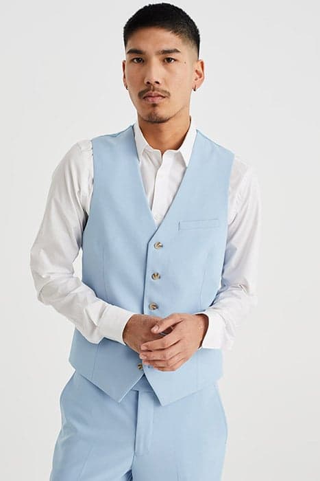 WAISTCOAT LIGHT BLUE by WE Fashion