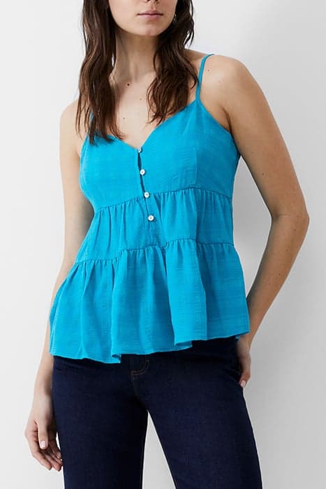 STRAPPY PANELLED CAMI TOP PEACOCK by French Connection