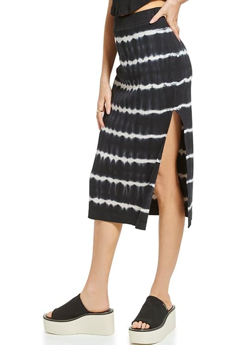 TIE DYE RIB PULL ON BLK/WHT by DKNY