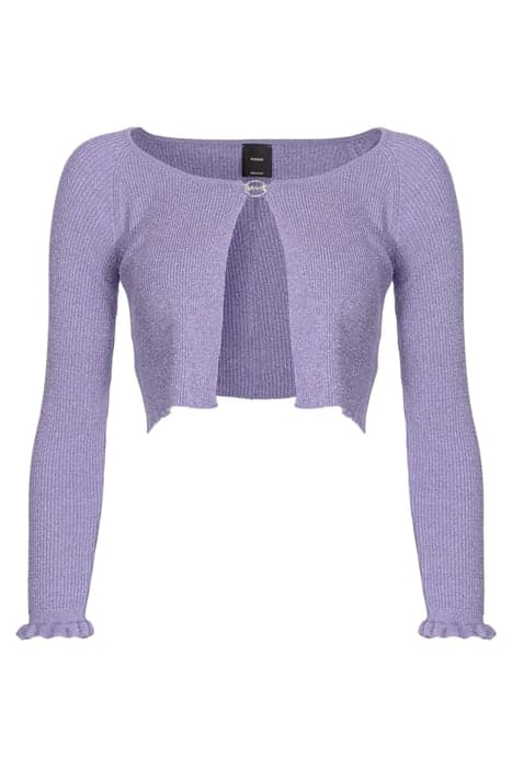 BLUMA CARDIGAN COSTINA LUREX PURPLE TULIP by PINKO