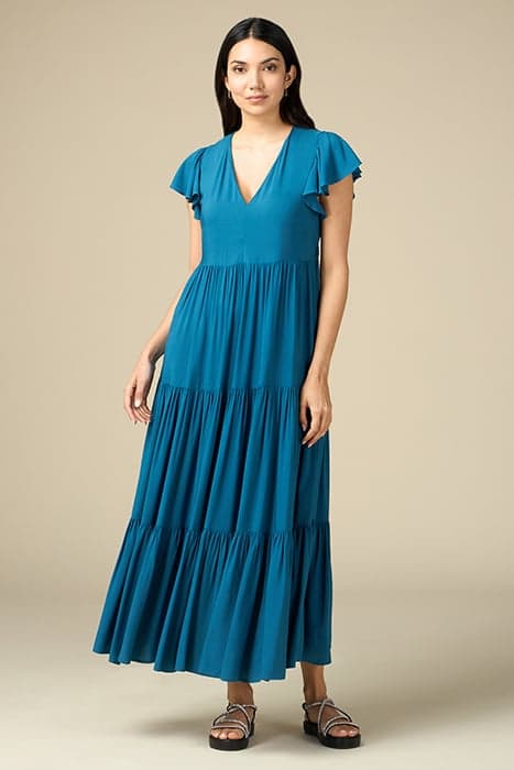 LONG VISCOSE DRESS BLUE by Oltre