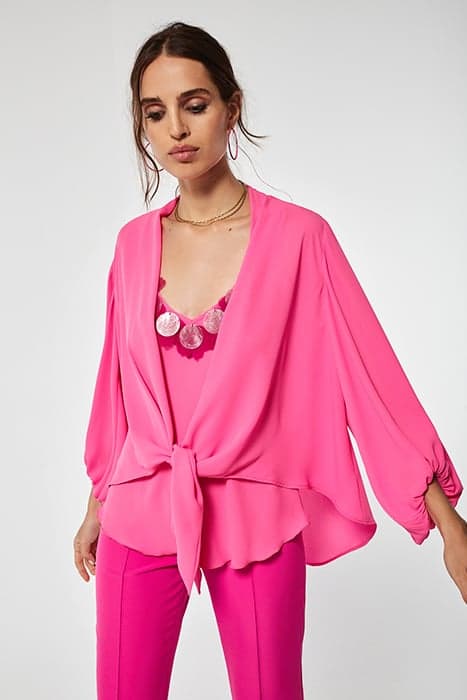 CHIFFON GUABA SET FLUOR PINK by OKY