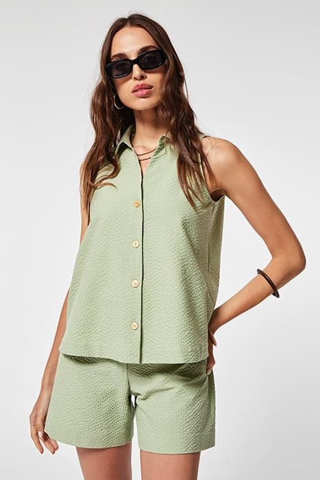 SEERSHUCKER ROGAN TOP GREEN by OKY