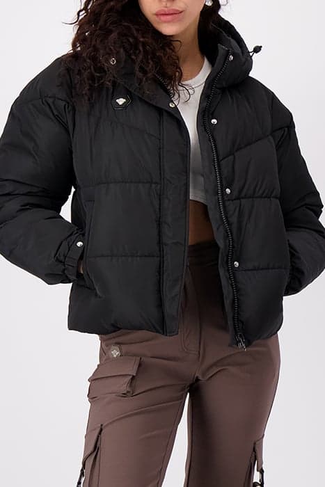 CROWN PUFFER JACKET BLACK by Black Bananas