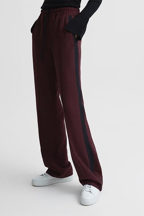 FRAZER-SIDE STRIPE TRACK BURGUNDY by Reiss