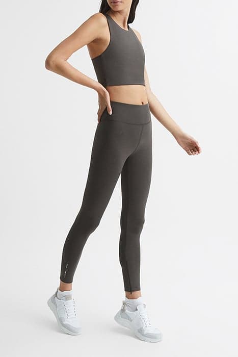 CARA-PERFORMANCE LEGGING BROWN by Reiss