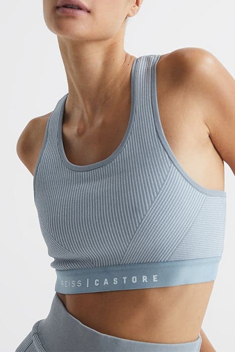 JETA-RIBBED SPORTS BRA AIRFORCE BLUE by Reiss