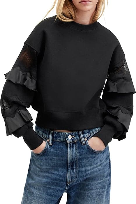 GRACIE SWEAT BLACK by AllSaints