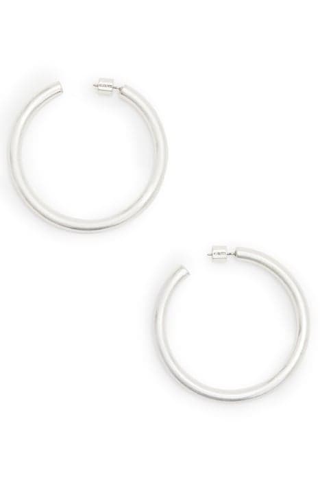 CLAUDETTE HOOPS WARM SILVER by AllSaints