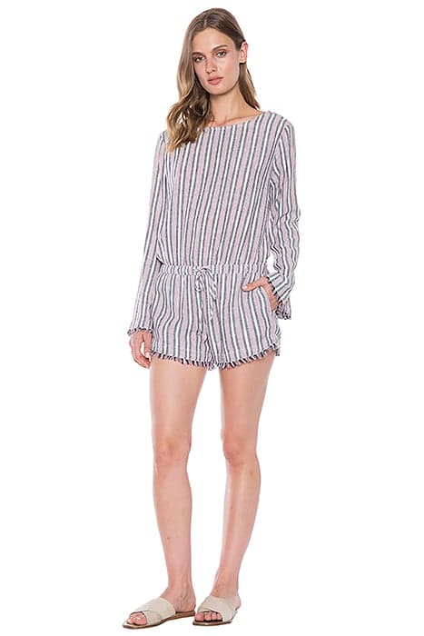 BUTTON BACK ROMPER AMERICANA STRIPE by Bella Dahl