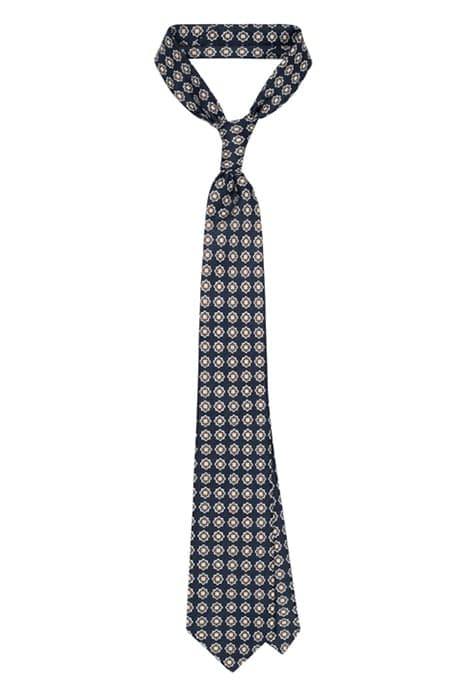 NAVY FLOWERS TIE NAVY by Suitsupply