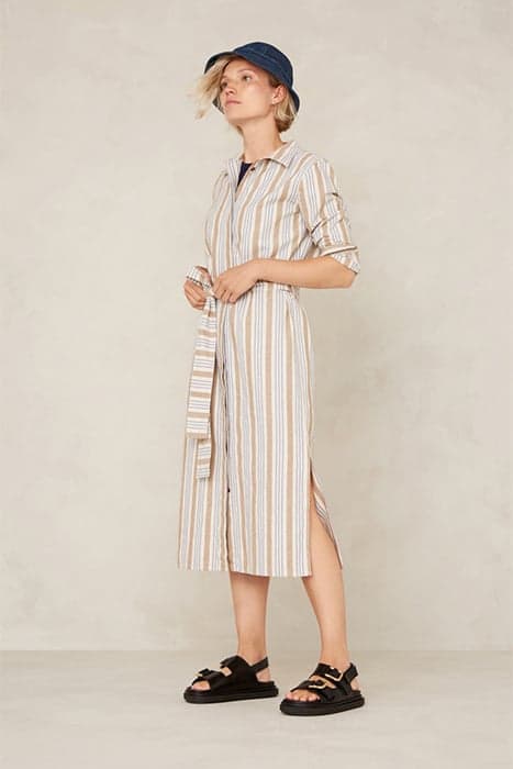 MAGGY ECRU HEMP STRIPE by Kings Of Indigo