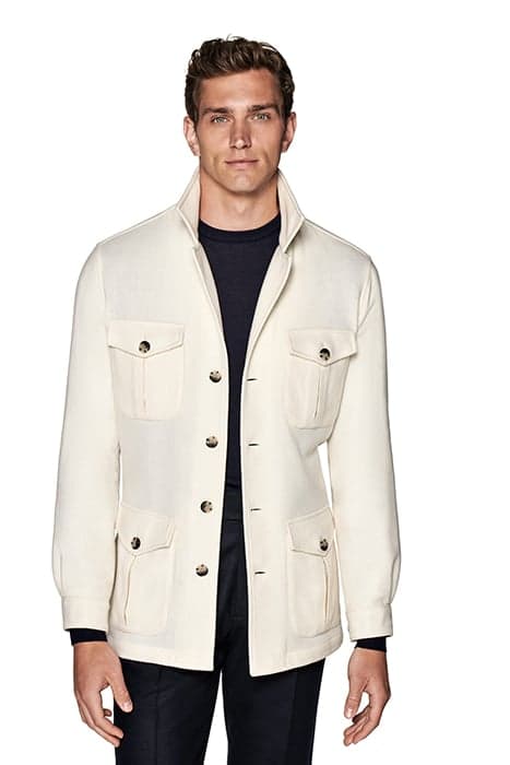 JACKET-OFFWHITE-HERRINGBONE OFF-WHITE by Suitsupply