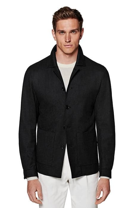 SHIRT JACKET-GREY DARK GREY by Suitsupply