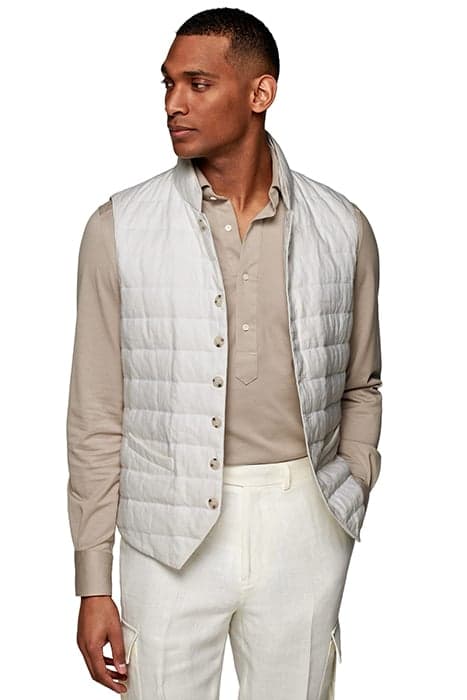 BODYWARMER-OFFWHITE WHITE by Suitsupply