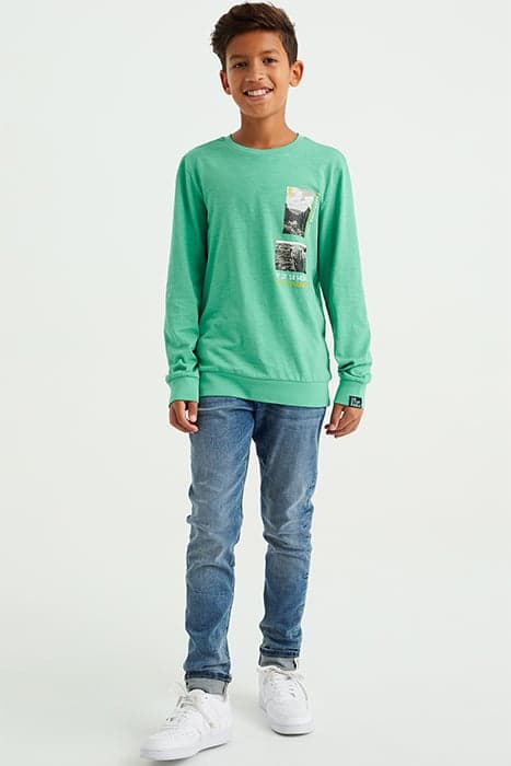 T-SHIRT MINT GREEN by WE Fashion