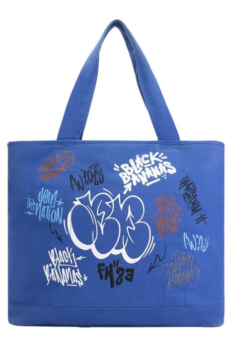 TAGGED TOTE BAG BLUE by Black Bananas