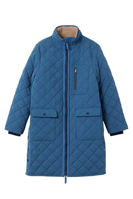 LUCKIE QUILTED COAT MID BLUE by White Stuff