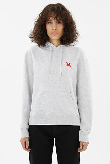 ROUGE BEE BIRD HOODIE LIGHT GREY MÉLANGE by Axel Arigato