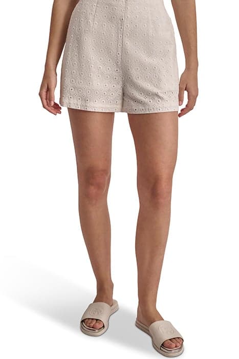 EYELET WOVEN SHORT WHITE by DKNY