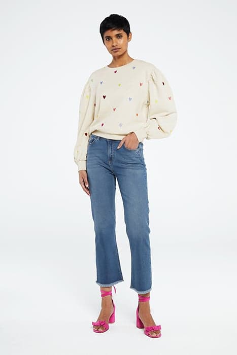 LIZZY CROPPED FLARE LIGHT MEDIUM WASH by Fabienne Chapot