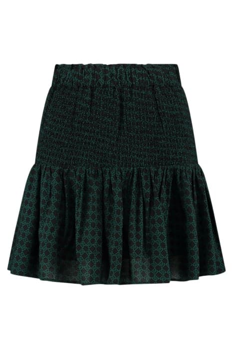 RIANCA SKIRT BLACK/PETROL BLUE by NIKKIE