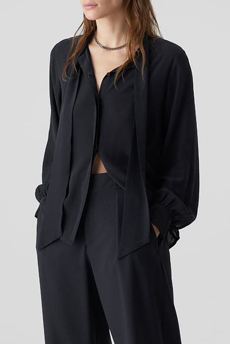 BOW-TIE BLOUSE SHIRTS & BLOUSES BLACK by Closed