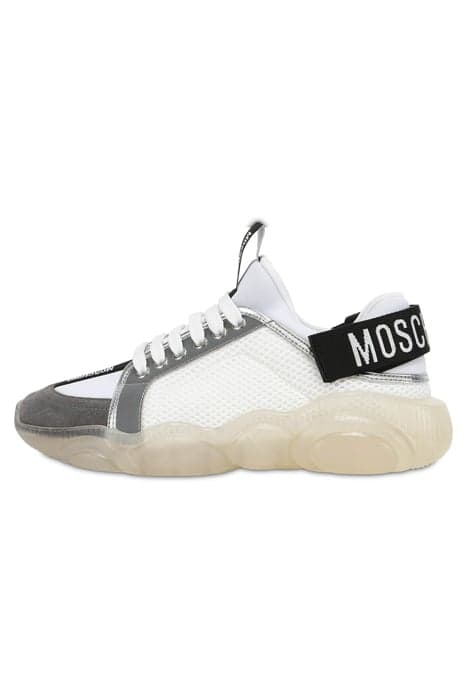 TEDDY SHOES SNEAKERS WITH STRAP WHITE by Moschino