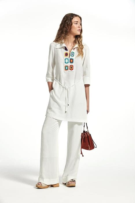 LINEN VISCOSE RABAT SHIRT WHITE by OKY