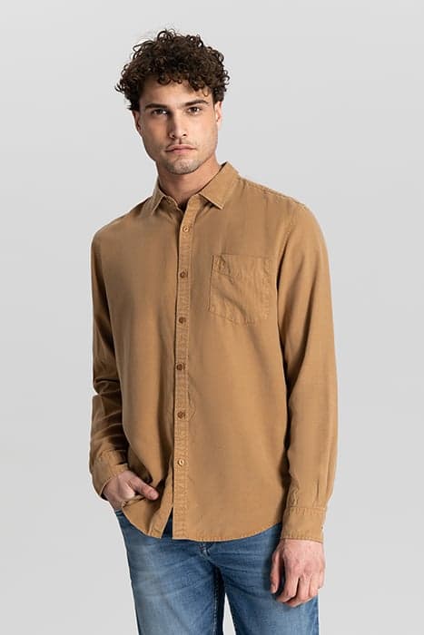 DS_LAMONT SHIRT CHAI BROWN by Dstrezzed