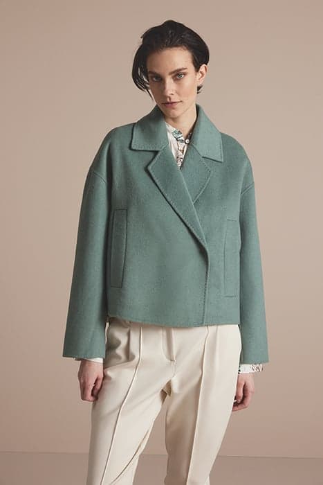 WOOL JACKET WOOL CLASSIC JADE by Summum Woman