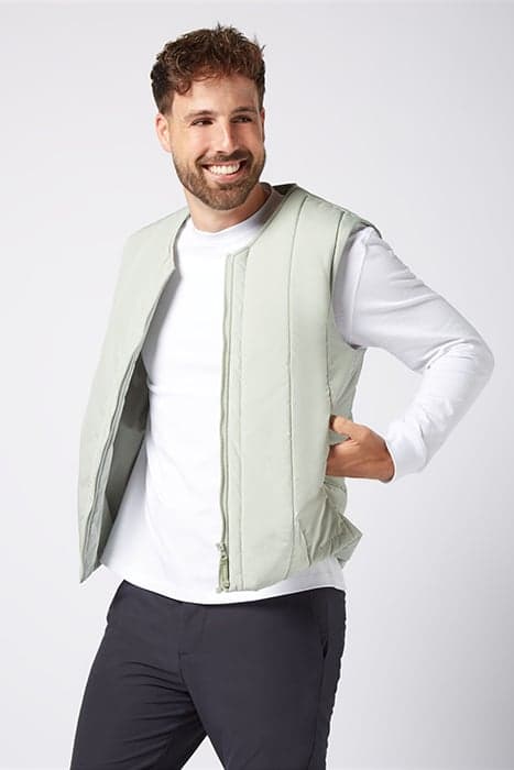 BODYWARMER UNCODED GREEN by LABFRESH