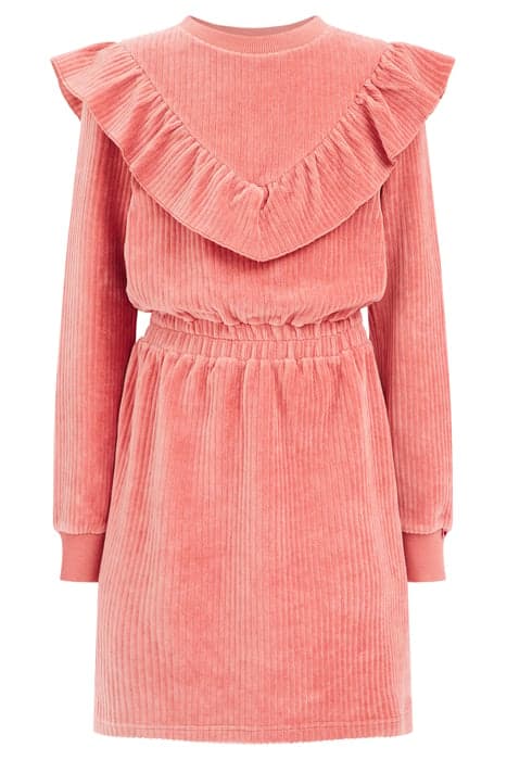 DRESS MID LENGTH CORAL PINK by WE Fashion