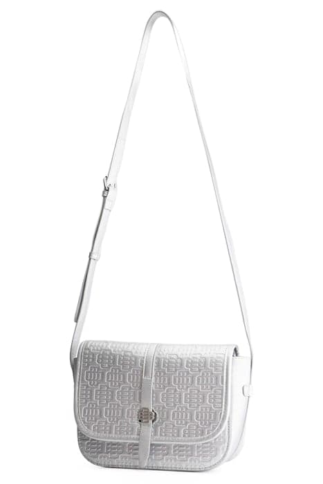 MONOGRAM SADDLE BAG SILVER by Black Bananas