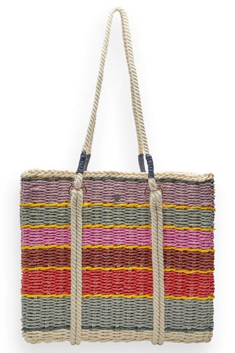 SWIMWEAR COLLECTION - PAPER STRAW SHOPPER BAG SOFT ICE by Scotch & Soda