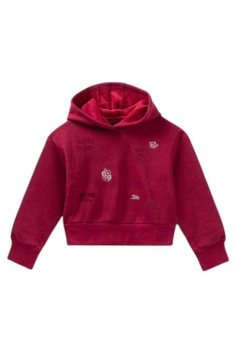 GIRLS’ BURGUNDY EMBROIDERED HOODIE by IKKS