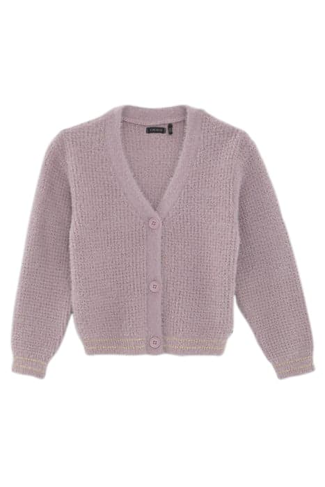 GIRLS’ VIOLET DECORATIVE KNIT CARDIGAN by IKKS